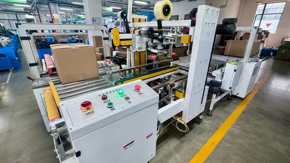 SJJ factory production area showing organized smart lock manufacturing stations