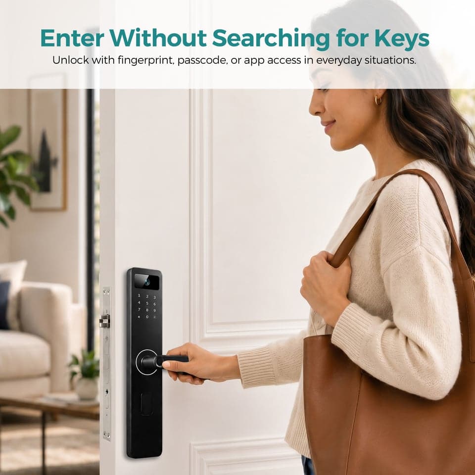 SJJ Fingerprint Lever Lock Mid TTLock detail photo 4 — Tuya/TTLock app