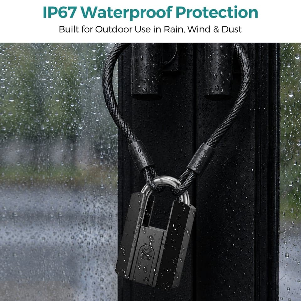 SJJ Fingerprint Smart Padlock detail photo 4 — Tuya/TTLock app
