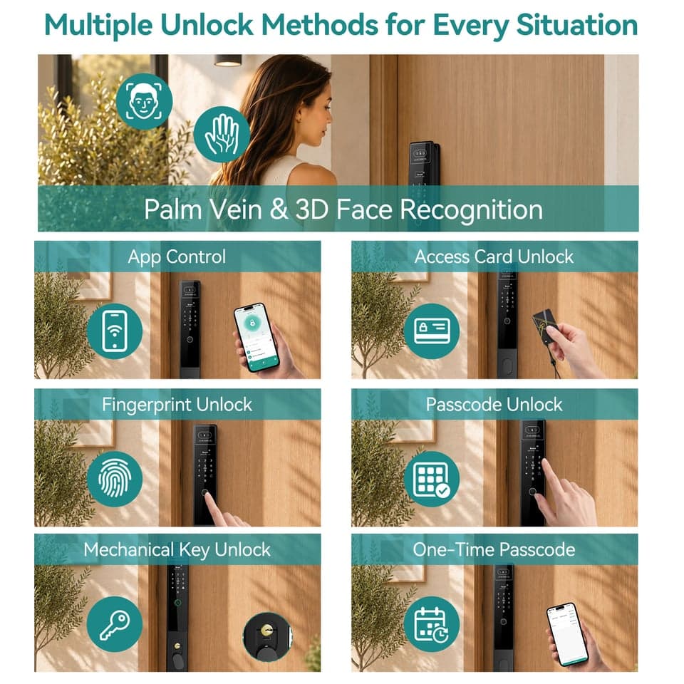 SJJ WiFi Full Auto Lock Mid detail photo 1 — video peephole