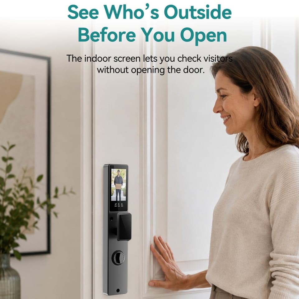 SJJ WiFi Full Auto Lock Palm Pro detail photo 5 — video peephole