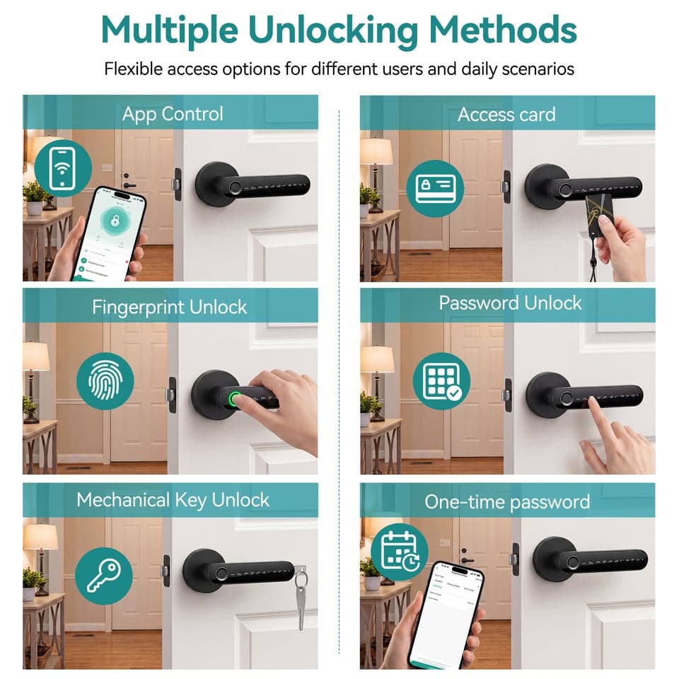 SJJ Multi-Door Keypad Deadbolt detail photo 2 — Tuya/TTLock app