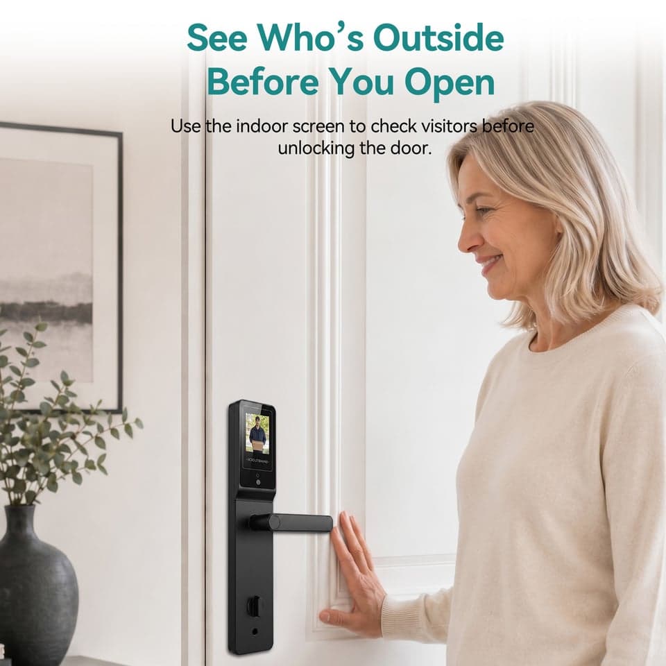 SJJ Fingerprint Lever Lock Premium detail photo 5 — Tuya/TTLock app