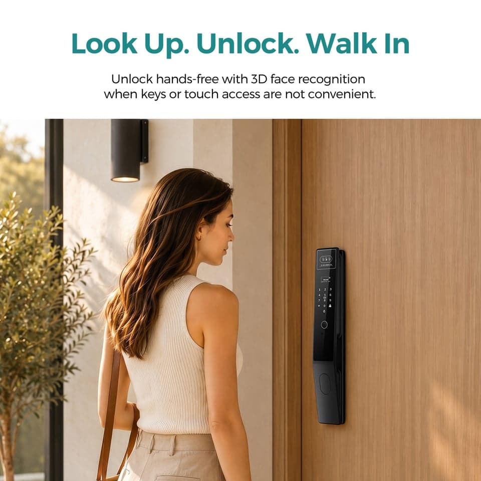 SJJ WiFi Full Auto Lock Wood/Steel detail photo 5 — video peephole