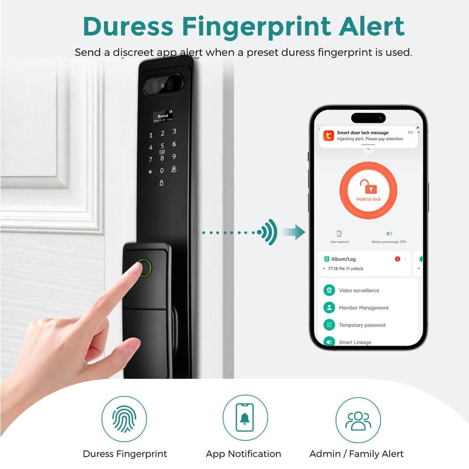 SJJ WiFi Full Auto Lock Mid Plus detail photo 5 — video peephole