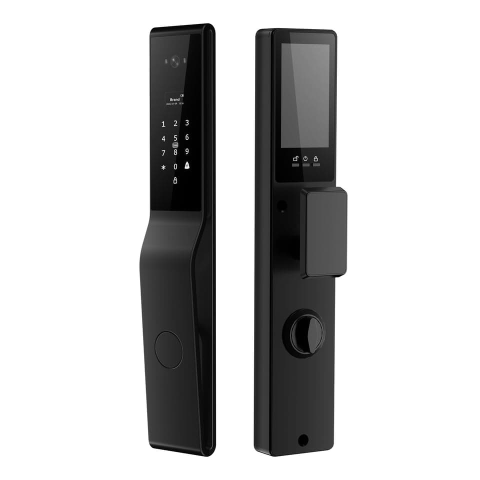 SJJ WiFi Full Auto Lock Palm Pro — unlock: Fingerprint, Face Recognition, Card, Password — video peephole — face unlock — SJJ wholesale
